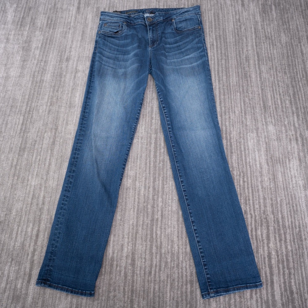 KUT from the Kloth Catherine Boyfriend Jeans Women 10 Blue Excellent Stretch